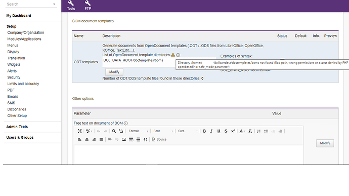 BOMs Error