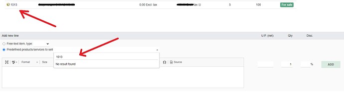 can not find product