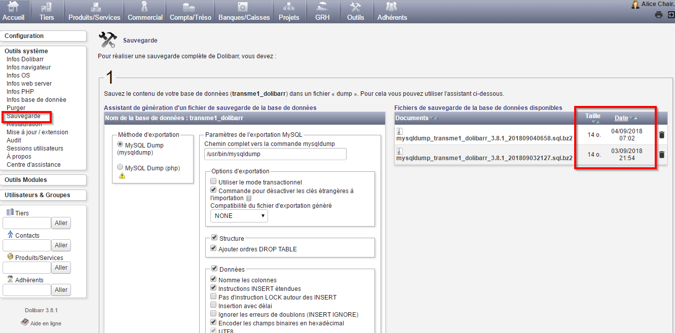 Backup Seems To Failed Installing My Dolibarr Dolibarr