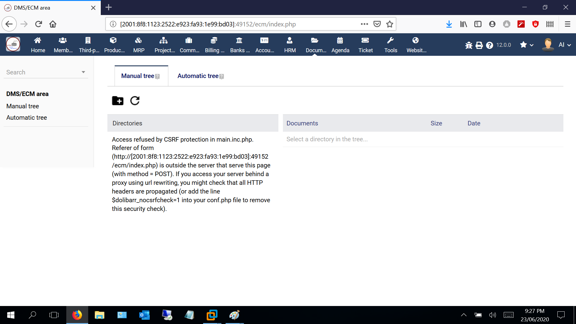 DCM/ECM Something is going on Using my Dolibarr Dolibarr
