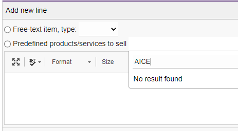 error cannot add some products